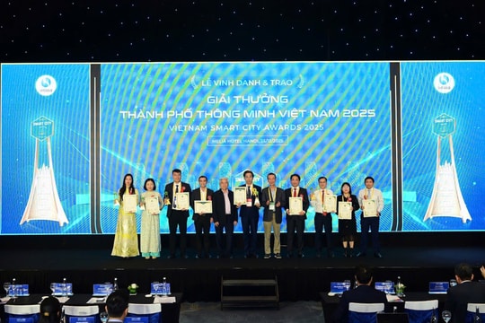 Hà Nội được trao Giải thành phố thông minh với lĩnh vực "dịch vụ công"