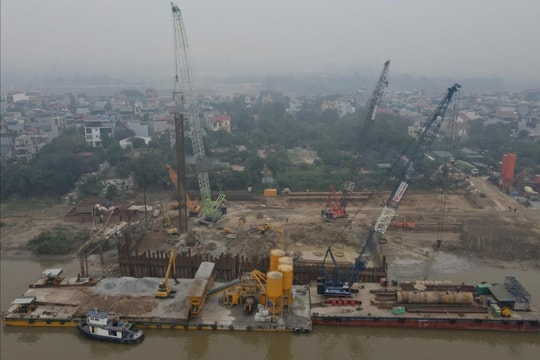 Dự án cầu Tứ Liên: Sẽ giải ngân hết 100% vốn năm 2025