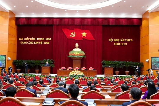 Chùm ảnh bế mạc Hội nghị lần thứ 15 Ban Chấp hành Trung ương Đảng khóa XIII