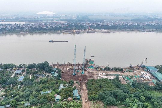 Tiến độ cầu Tứ Liên chịu sức ép lớn do vướng giải phóng mặt bằng