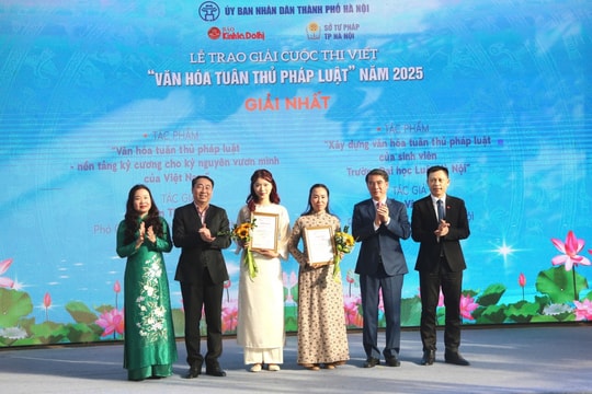 Cuộc thi viết “Văn hóa tuân thủ pháp luật” năm 2025: Gần 4.000 tác phẩm lan tỏa văn hóa tuân thủ pháp luật