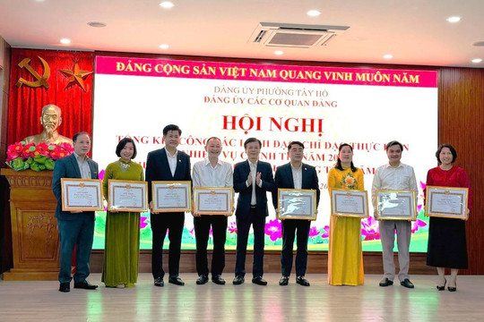Đảng ủy các cơ quan Đảng phường Tây Hồ: Vững nền tảng, hướng tới bứt phá năm 2026