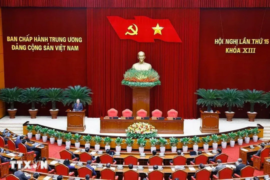 Thông báo Hội nghị lần thứ 15 Ban Chấp hành Trung ương Đảng khóa XIII