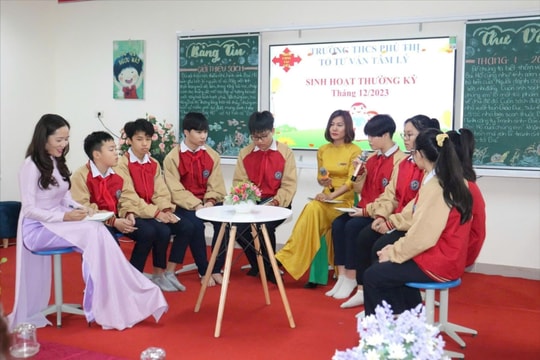 100% cơ sở giáo dục phổ thông có tổ tư vấn học đường