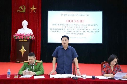 Xã Hồng Vân bảo đảm an toàn phòng cháy, chữa cháy mùa hanh khô