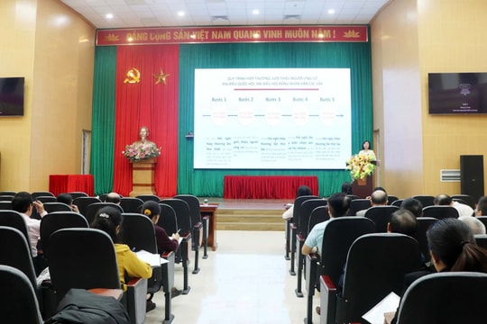 Ủy ban MTTQ Việt Nam phường Xuân Đỉnh triển khai công tác bầu cử đại biểu Quốc hội khóa XVI và HĐND các cấp