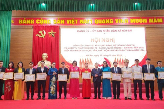Xã Nội Bài tập trung xây dựng Đảng và hệ thống chính trị trong sạch, vững mạnh, tinh gọn, hiệu lực, hiệu quả