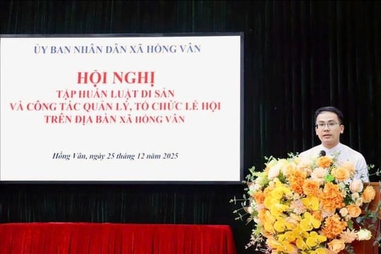 Xã Hồng Vân: Tuyên truyền, phổ biến Luật Di sản văn hóa và công tác quản lý, tổ chức lễ hội