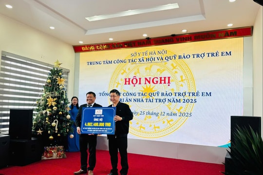 Vận động được hơn 12 tỷ đồng hỗ trợ trẻ em khó khăn