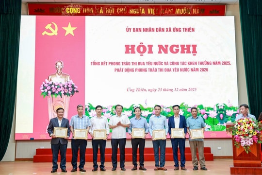 Hiện đại hóa nền hành chính tại xã mới Ứng Thiên: Lấy sự hài lòng làm thước đo