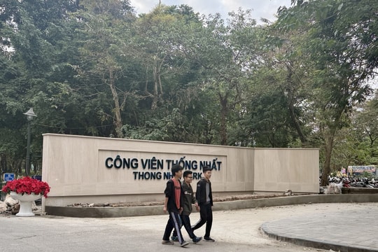 Không gian xanh hòa vào nhịp sống Thủ đô