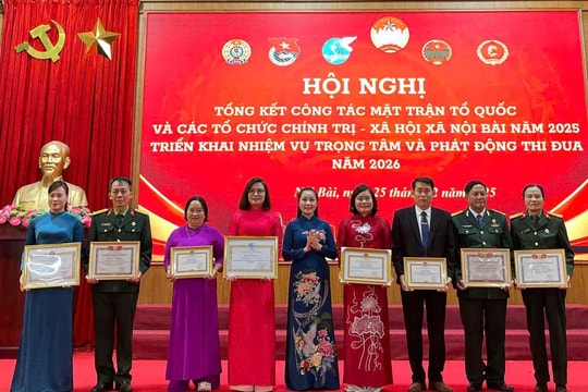 Mặt trận Tổ quốc xã Nội Bài củng cố khối đại đoàn kết, hướng tới nhiệm vụ năm 2026