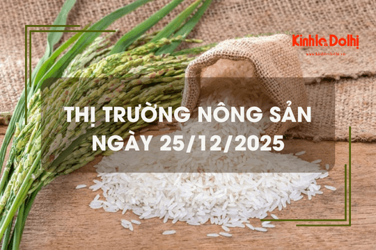 Thị trường nông sản ngày 25/12: giá gạo tăng nhẹ