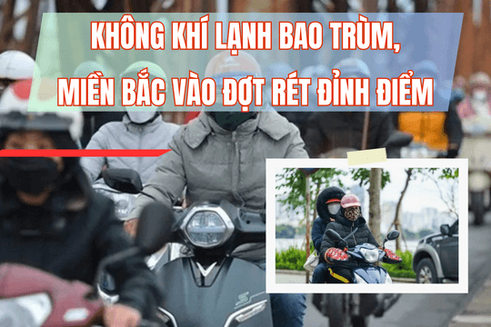 Không khí lạnh bao trùm, miền Bắc vào đợt rét đỉnh điểm