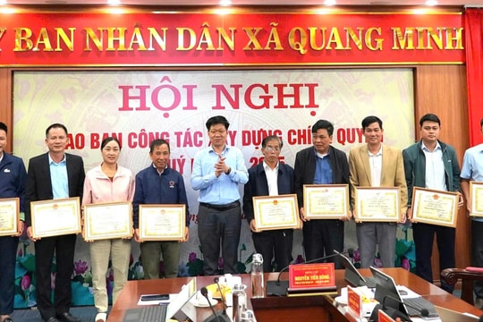 Tổng các khoản thu ngân sách của xã Quang Minh ước đạt 701 tỷ đồng