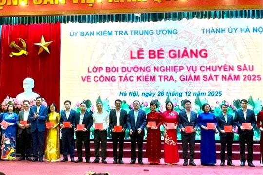Hà Nội: 258 học viên hoàn thành bồi dưỡng nghiệp vụ kiểm tra, giám sát