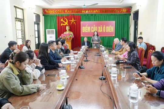 Hội Nhà báo Hà Nội đi thực tế tại xã Đan Phượng và xã Ô Diên