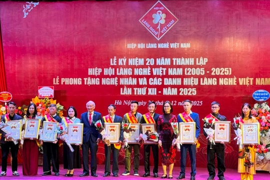 Hiệp hội Làng nghề Việt Nam kỷ niệm 20 năm thành lập