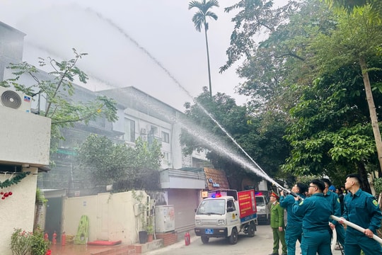 Ngọc Hà: Nâng cao năng lực ứng phó hỏa hoạn tại các khu chung cư, nhà tập thể cũ