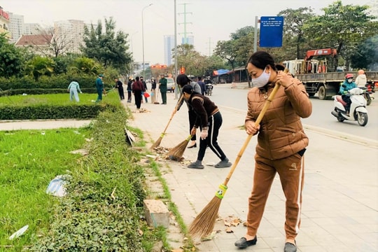 Yên Nghĩa đồng loạt ra quân làm sạch môi trường, đón Xuân Bính Ngọ