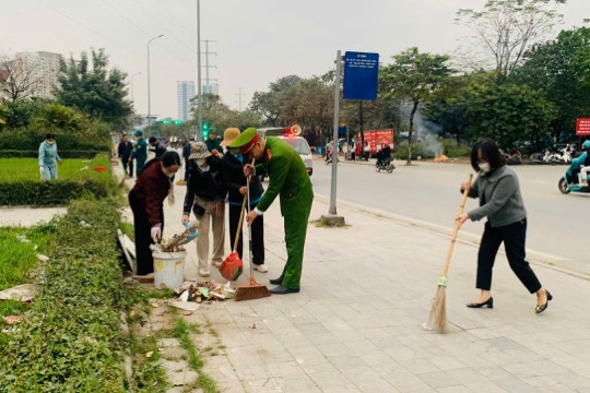 Phường Yên Nghĩa ra quân tổng vệ sinh môi trường mừng Xuân Bính Ngọ 