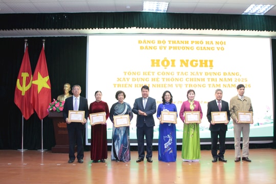 Phường Giảng Võ tập trung giải quyết “5 điểm nghẽn” trong năm 2026