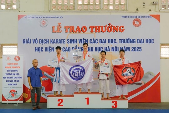 Giải Vô địch Karate sinh viên TP Hà Nội: CLB Karatedo Học viện Tài chính 2 năm liền giành Huy chương Vàng