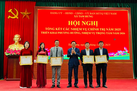 Xã Tam Hưng: vận hành hiệu quả, đạt nhiều thành tựu kinh tế - xã hội