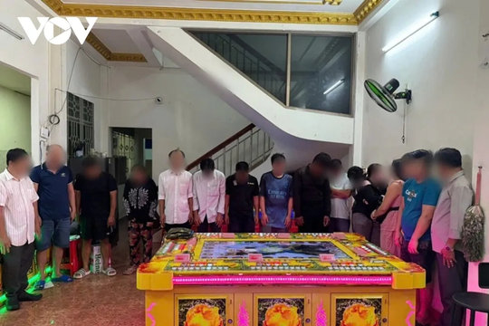 Xử lý 24 đối tượng tham gia cờ bạc với hình thức game bắn cá