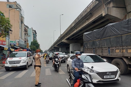 Hà Nội phân luồng giao thông dịp Tết Dương lịch 2026