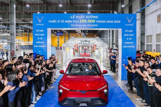Nhà máy VinFast Hải Phòng xuất xưởng chiếc ô tô điện thứ 200.000