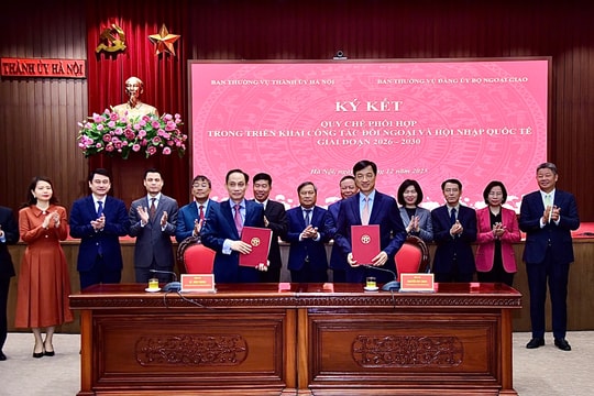 TP Hà Nội và Bộ Ngoại giao phối hợp thúc đẩy công tác đối ngoại, hội nhập quốc tế
