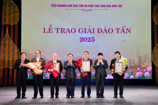 Giải thưởng Đào Tấn năm 2025 vinh danh 14 tập thể, cá nhân, vở diễn xuất sắc