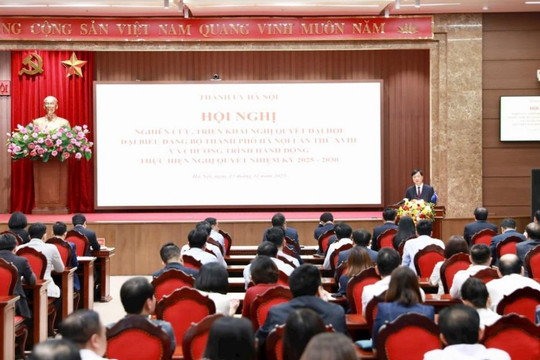 Khởi động Cuộc thi tìm hiểu Nghị quyết Đại hội Đảng bộ TP Hà Nội lần thứ XVIII