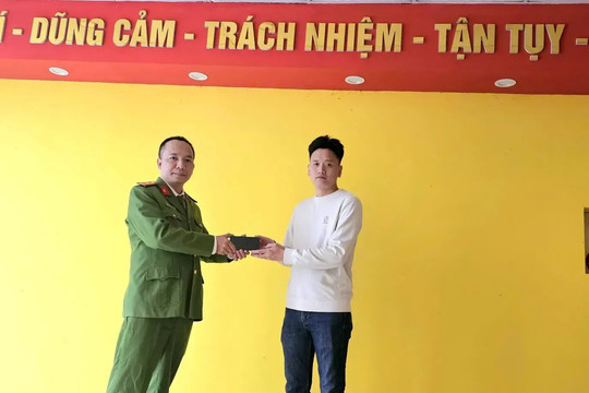 Công an xã Ô Diên nhanh chóng giúp người dân tìm lại tài sản giá trị