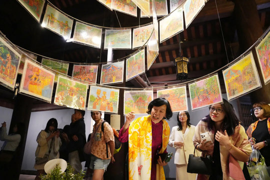 Chiêm nghiệm giá trị của tri thức tại triển lãm nghệ thuật “Đạo học ngàn năm”