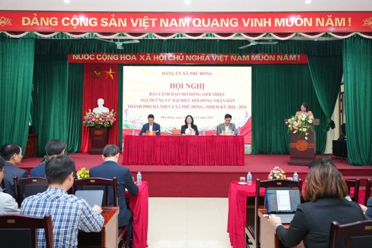 Xã Phù Đổng (thành phố Hà Nội) Lấy ý kiến cử tri đối với người dự kiến giới thiệu ứng cử Đại biểu HĐND các cấp
