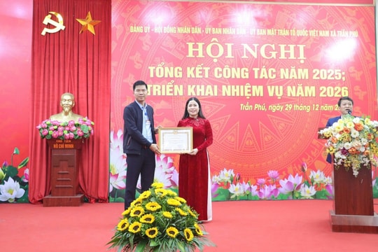 Nền tảng vững chắc cho xã Trần Phú phát triển trong giai đoạn mới