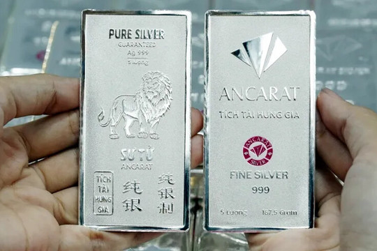 Giá bạc hôm nay 1/1/2026: Bạc trong nước giảm mạnh, thị trường bước vào nhịp điều chỉnh
