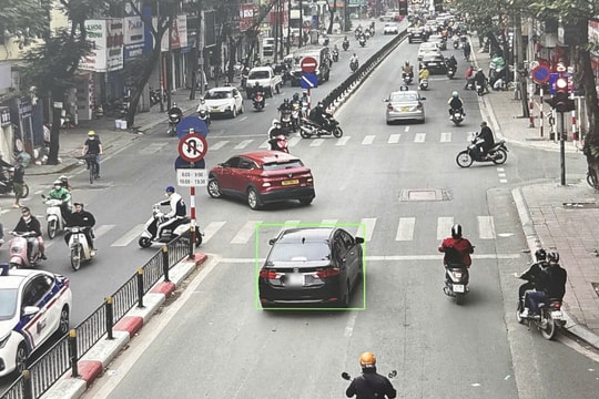 Hà Nội: 109 trường hợp vi phạm giao thông được camera AI ghi nhận ngày đầu năm 2026