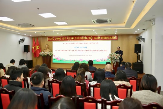 Phường Giảng Võ: Tăng cường kỷ luật, kỷ cương phục vụ nhân dân