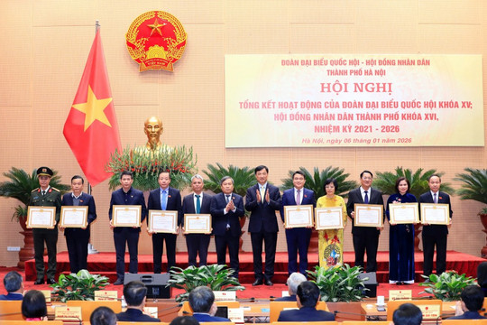 Đoàn đại biểu Quốc hội và HĐND TP Hà Nội nhiệm kỳ 2021 - 2026 Khẳng định vai trò kiến thiết thể chế, điểm tựa trong kỷ nguyên mới