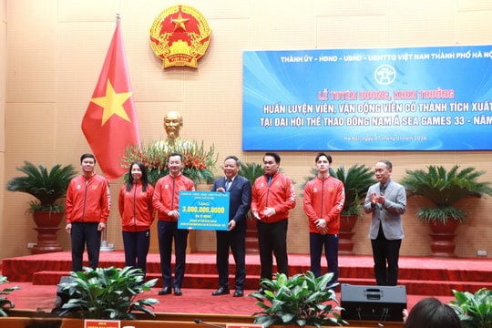 Tuyên dương HLV, VĐV Hà Nội đạt thành tích cao tại SEA Games 33