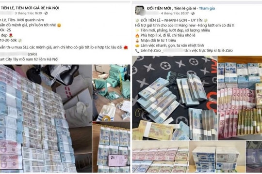 Đổi tiền lẻ qua mạng dịp Tết: Từ nhu cầu thật đến những rủi ro khó lường