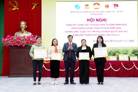 Xã Ứng Hòa phát động phong trào thi đua năm 2026 chào mừng các ngày lễ lớn