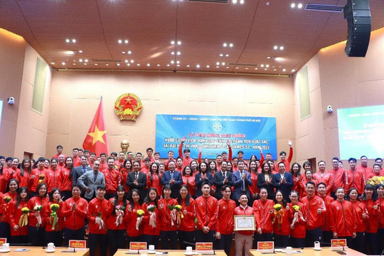 Tuyên dương khen thưởng HLV, VĐV Hà Nội đạt thành tích cao tại SEA Games 33