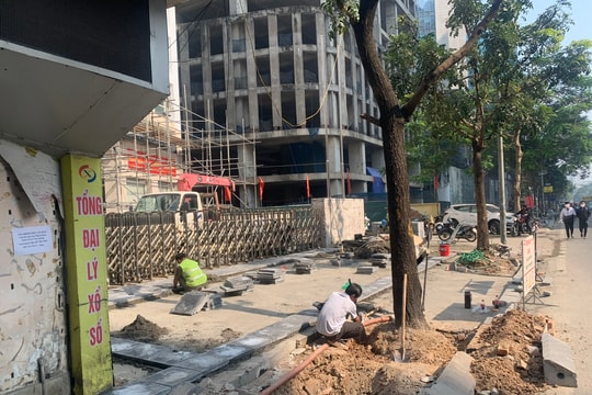 Từ ngày 16-1, Hà Nội tạm dừng đào đường, hè
