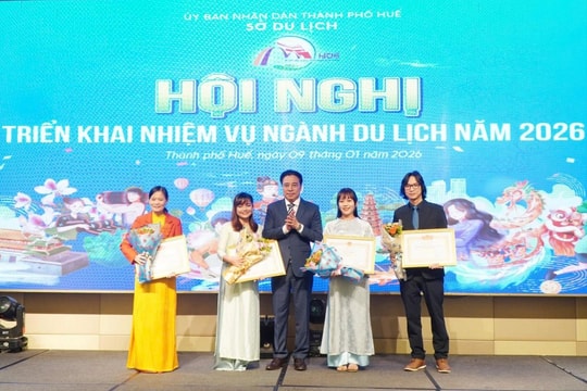 Thành phố Huế đặt mục tiêu đón 7 - 7,5 triệu lượt khách du lịch năm 2026