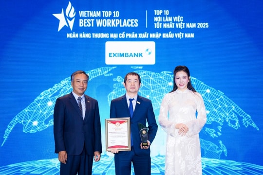 “Lễ công bố và vinh danh các bảng xếp hạng doanh nghiệp năm 2025” Eximbank xuất sắc được xướng tên ở 3 hạng mục
