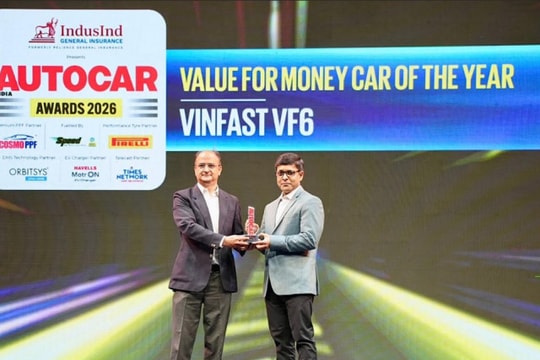 VinFast VF 6 nhận giải “Mẫu xe đáng tiền nhất năm” tại Autocar India